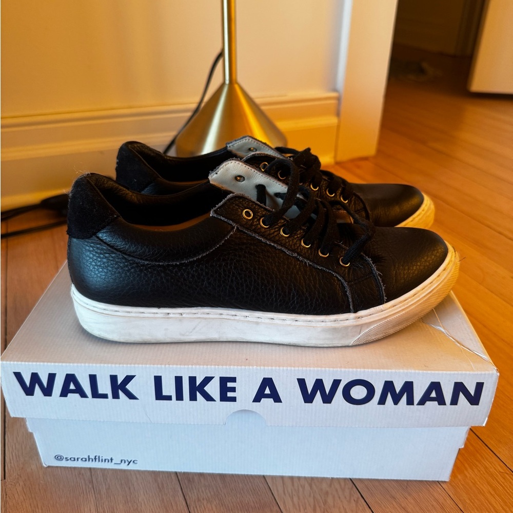 Sarah Flint Leather Sneakers “Perfect Sneaker” - Picture 4 of 5